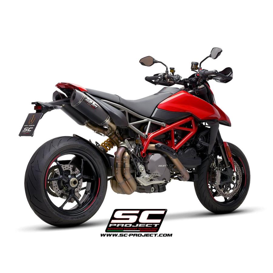 【正規輸入代理店】公道走行可 SC-PROJECT - SC1-M ツイン スリップオンサイレンサー HYPERMOTARD 950 / SP '19-21の画像