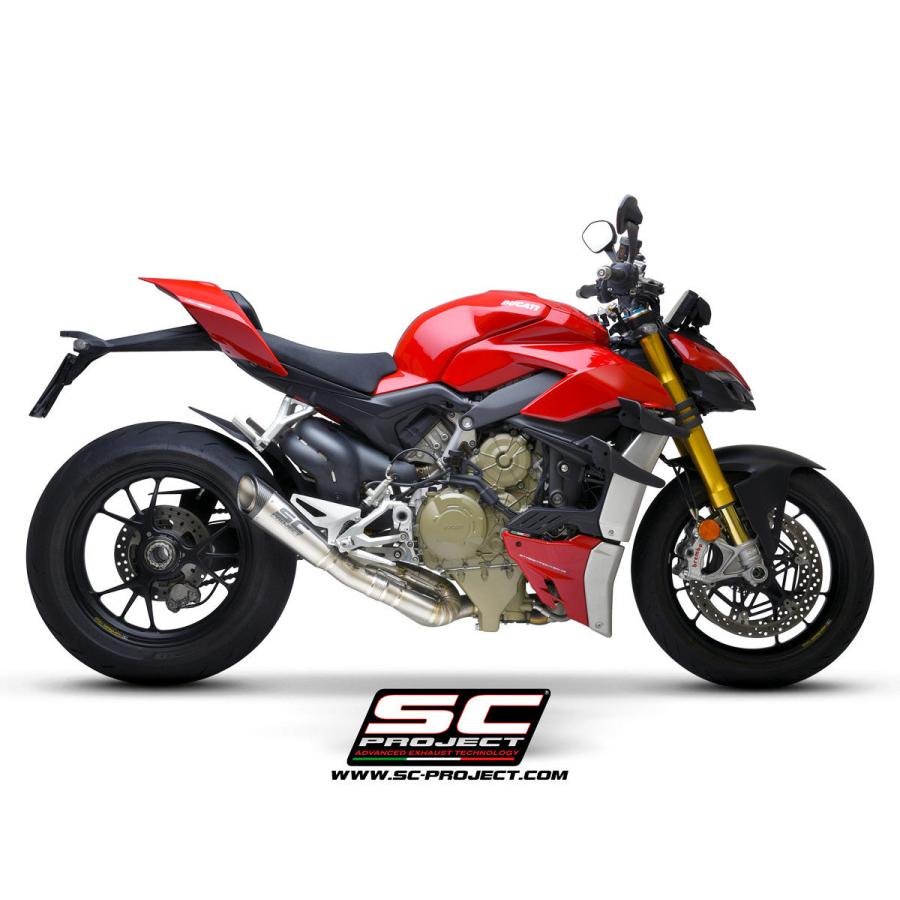 【正規輸入代理店】SC-PROJECT - S1 スリップオンサイレンサー \u0026 2-1 フルチタン キャタライザーキャンセルパイプ STREETFIGHTER V4 '21-22_2