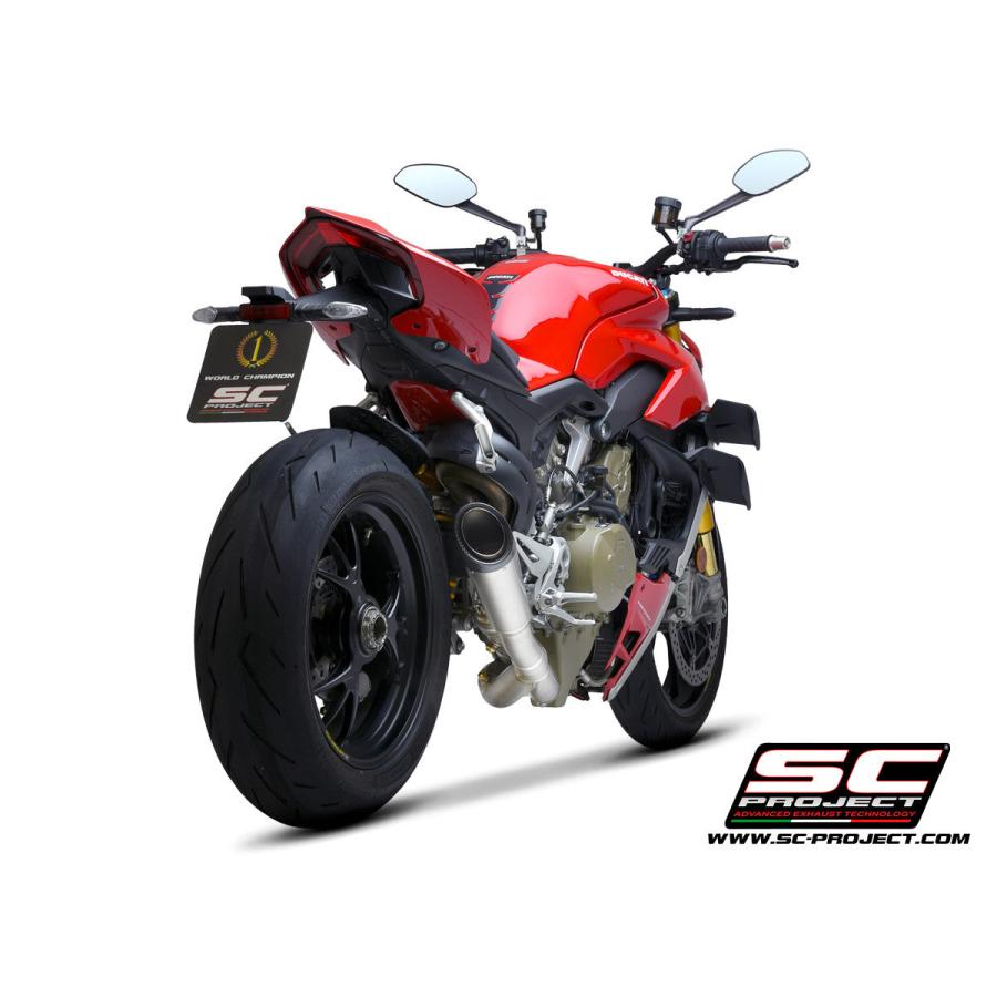 【正規輸入代理店】SC-PROJECT - S1 スリップオンサイレンサー \u0026 2-1 フルチタン キャタライザーキャンセルパイプ STREETFIGHTER V4 '21-22_3
