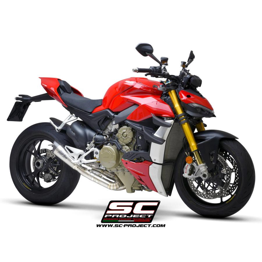【正規輸入代理店】SC-PROJECT - S1 スリップオンサイレンサー \u0026 2-1 フルチタン キャタライザーキャンセルパイプ STREETFIGHTER V4 '21-22_5