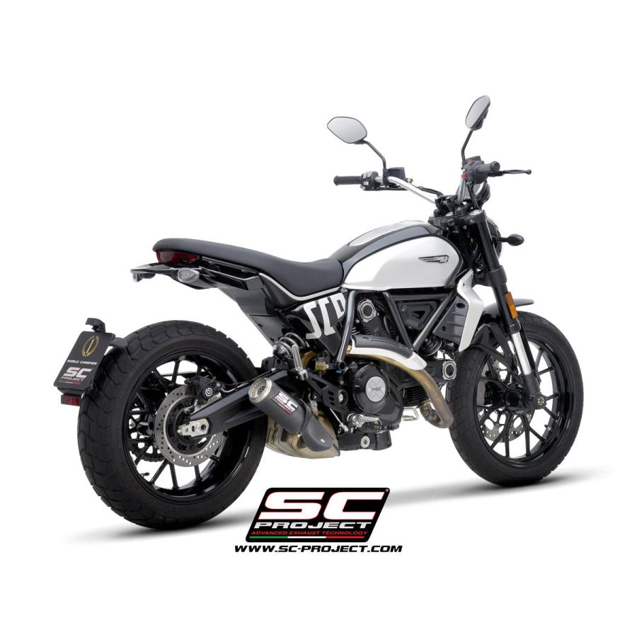 【正規輸入代理店】公道走行可 SC-PROJECT - CR-T スリップオンサイレンサー SCRAMBLER 800 '23-24の画像