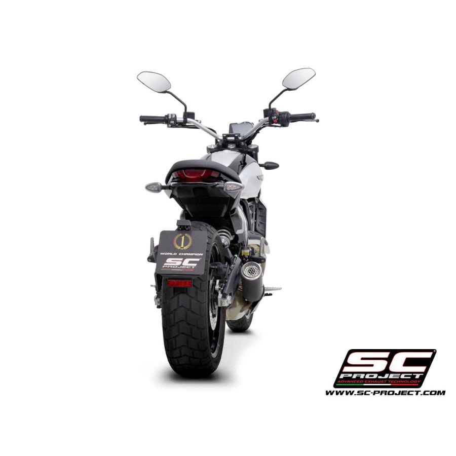 【正規輸入代理店】公道走行可 SC-PROJECT - CR-T スリップオンサイレンサー SCRAMBLER 800 '23-24の画像