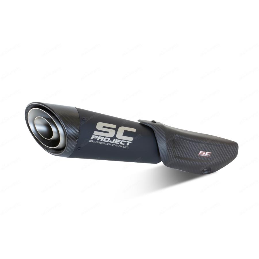 【正規輸入代理店】公道走行可 SC-PROJECT - S1 スリップオンサイレンサー "ブラックエディション" SCRAMBLER 800 '23-24の画像