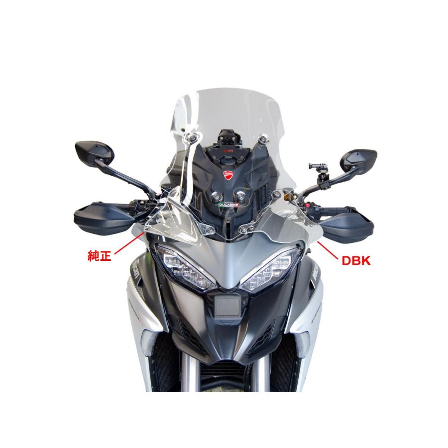 【国内在庫】DUCABIKE (DBK) - ウインドディフレクター MULTISTRADA V4 / PIKES PEAK / RALLY / RS '21-25 / S '21-24 スモーク_10