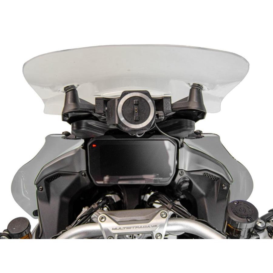 【国内在庫】DUCABIKE (DBK) - ウインドディフレクター MULTISTRADA V4 / PIKES PEAK / RALLY / RS '21-25 / S '21-24 スモーク_4