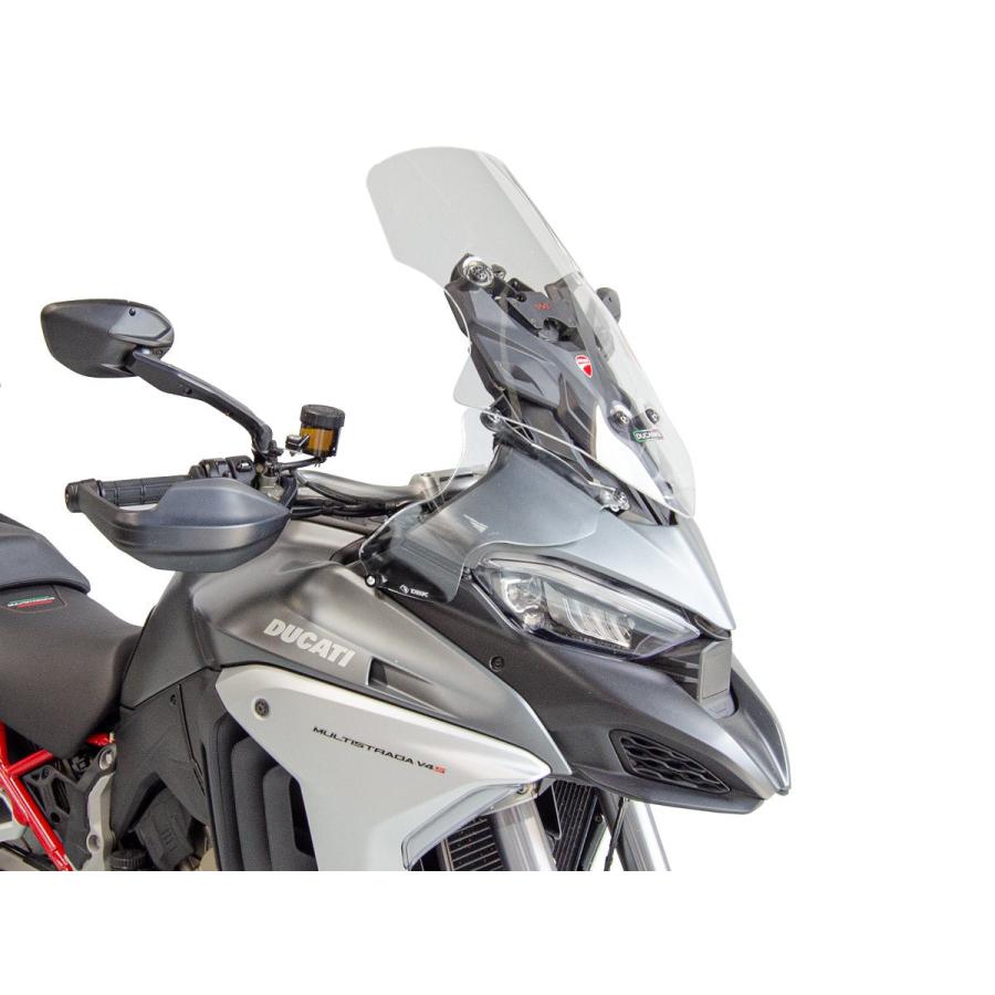 【国内在庫】DUCABIKE (DBK) - ウインドディフレクター MULTISTRADA V4 / PIKES PEAK / RALLY / RS '21-25 / S '21-24 スモーク_7