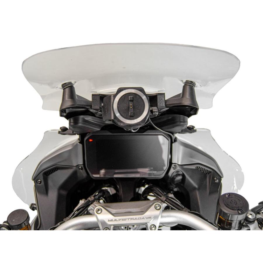 【国内在庫】DUCABIKE (DBK) - ウインドディフレクター MULTISTRADA V4 / PIKES PEAK / RALLY / RS '21-25 / S '21-24 スモーク_9