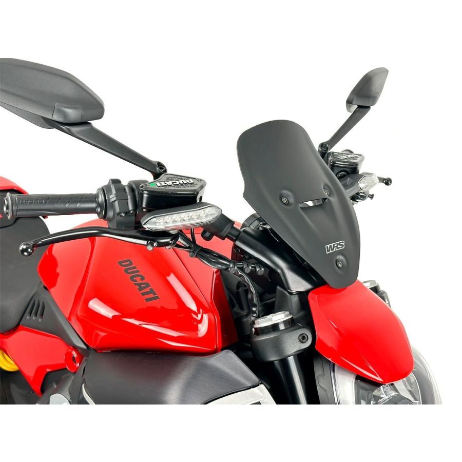 【国内在庫】WRS - ウインドスクリーン (スポーツタイプ) DIAVEL V4 / RS '23-26 マットブラック_11