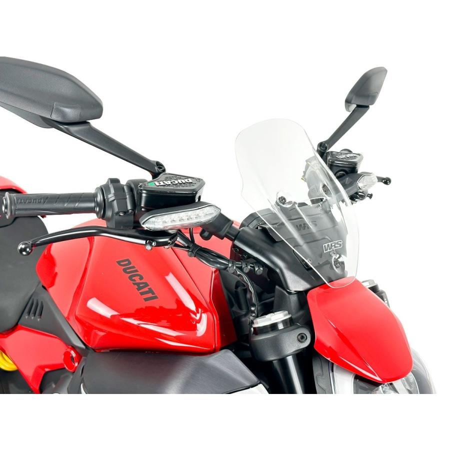 【国内在庫】WRS - ウインドスクリーン (スポーツタイプ) DIAVEL V4 / RS '23-26 マットブラック_17