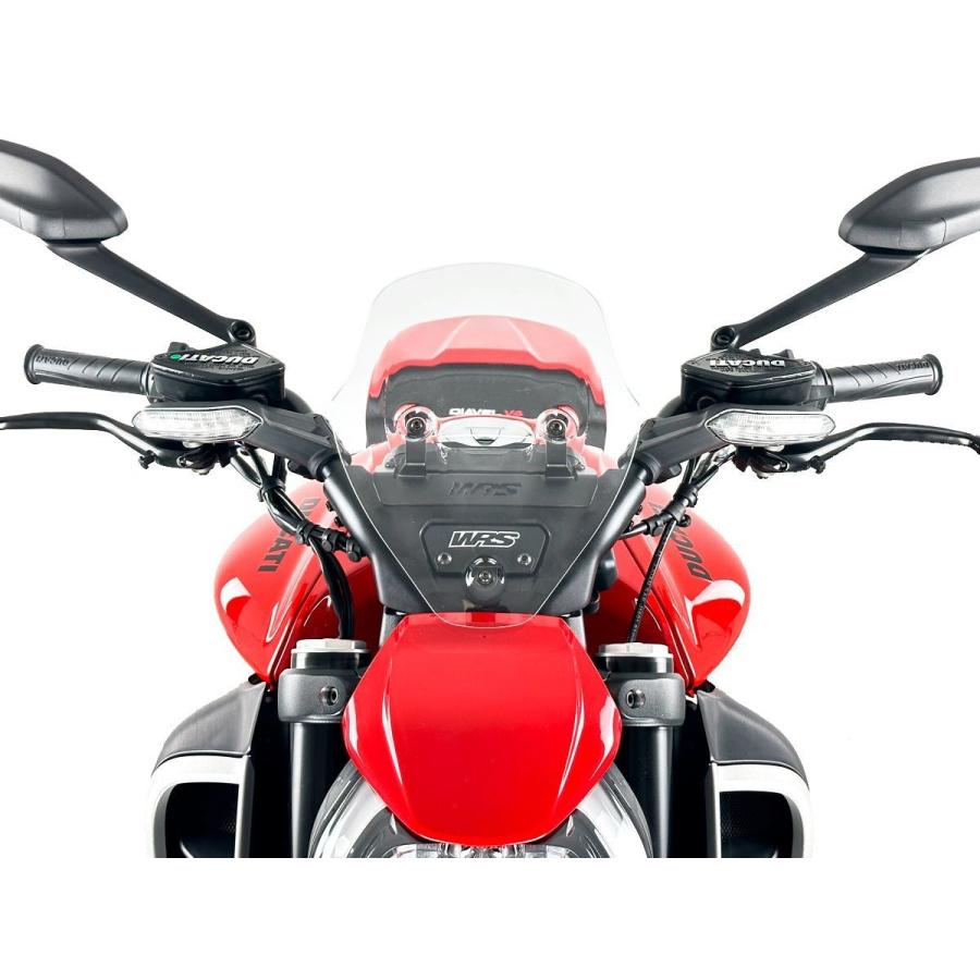 【国内在庫】WRS - ウインドスクリーン (スポーツタイプ) DIAVEL V4 / RS '23-26 マットブラック_18