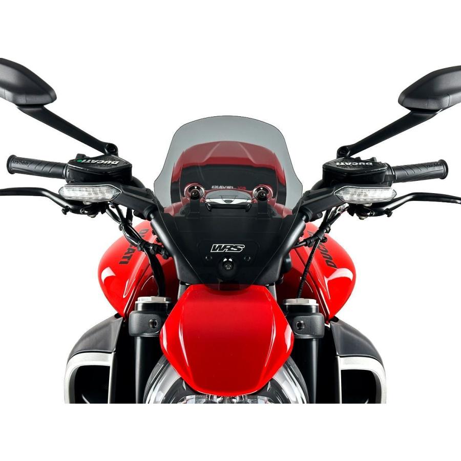 【国内在庫】WRS - ウインドスクリーン (スポーツタイプ) DIAVEL V4 / RS '23-26 マットブラック_6