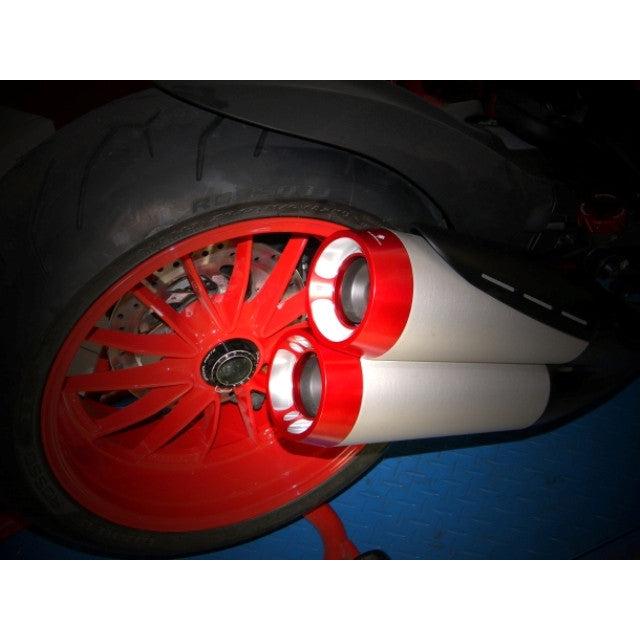 【正規輸入代理店】DUCABIKE (DBK) - 純正マフラーエンド用キャップ DIAVEL ブラックの画像
