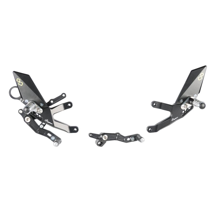 【正規輸入代理店】LighTech - アジャスタブル ステップキット S1000R '17-20 / S1000RR '15-18 / HP4 '15-18 可倒式_1
