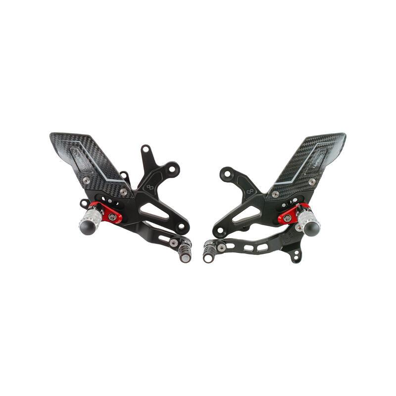 【国内在庫】LighTech - アジャスタブル ステップキット "R Version" - 正シフト - ZX-6R / 636 '19-25