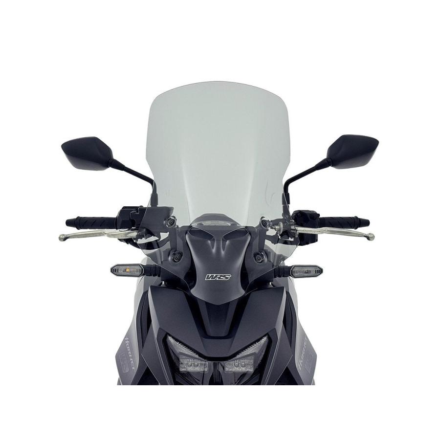 【正規輸入代理店】 WRS - ウインドスクリーン (カポノルドタイプ) \u0026 専用サポートフレーム CB750 HORNET '25-26 ダークスモーク_4