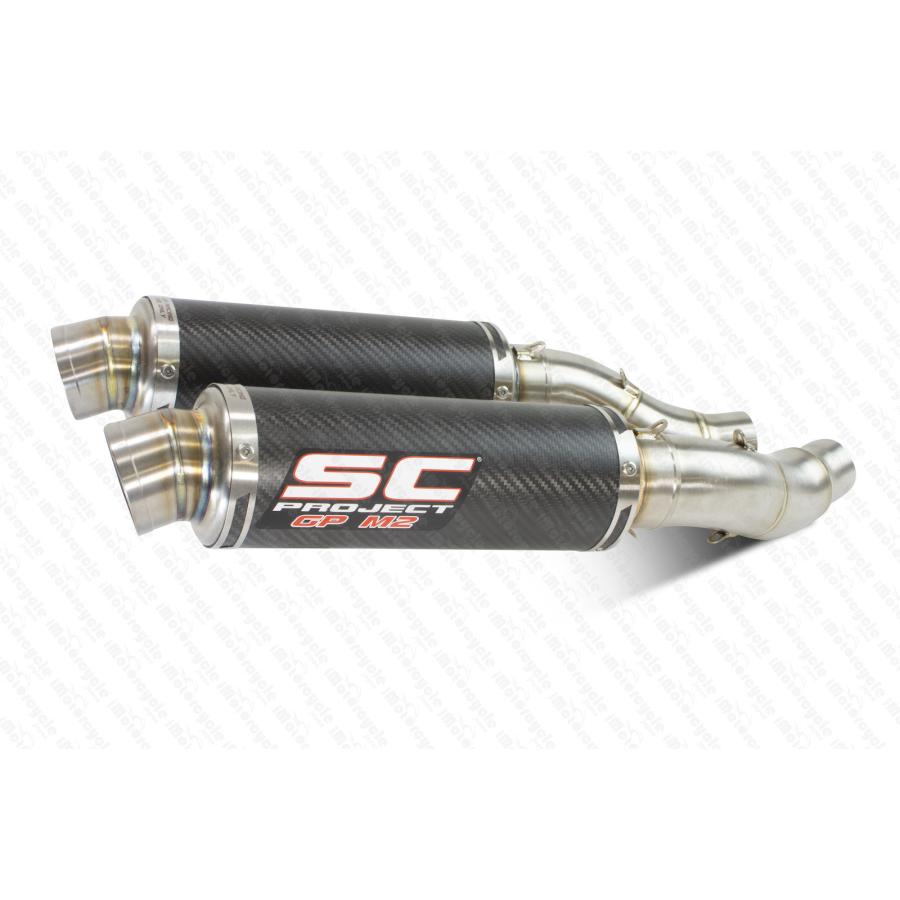 【国内在庫】SC-PROJECT - GP-M2 ツイン スリップオンサイレンサー Z1000 '17-21の画像