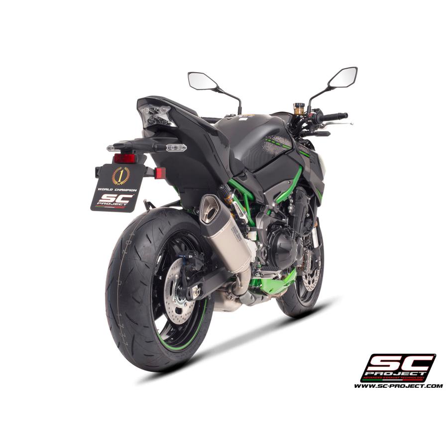 【正規輸入代理店】公道走行可 SC-PROJECT - SC1-R スリップオンサイレンサー \u0026 フルチタンリンクパイプ Z900 '20-24の画像