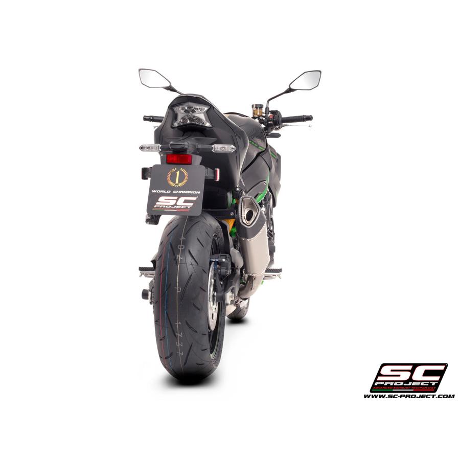 【正規輸入代理店】公道走行可 SC-PROJECT - SC1-R スリップオンサイレンサー \u0026 フルチタンリンクパイプ Z900 '20-24の画像