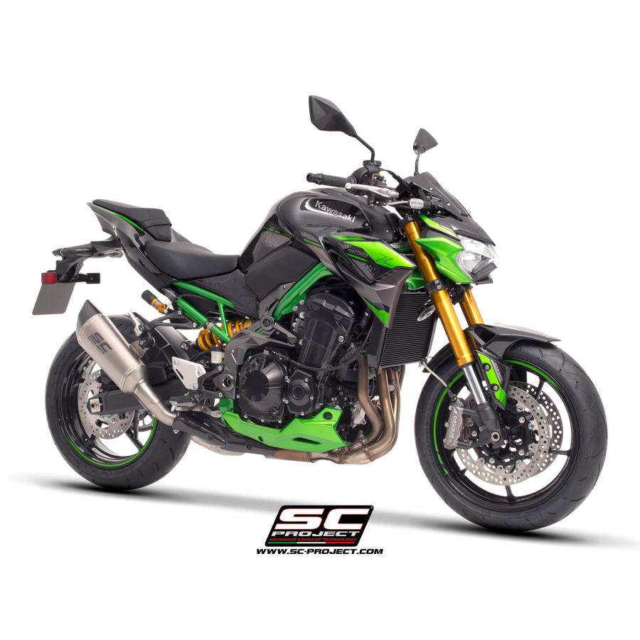 【正規輸入代理店】公道走行可 SC-PROJECT - SC1-R スリップオンサイレンサー \u0026 フルチタンリンクパイプ Z900 '20-24の画像