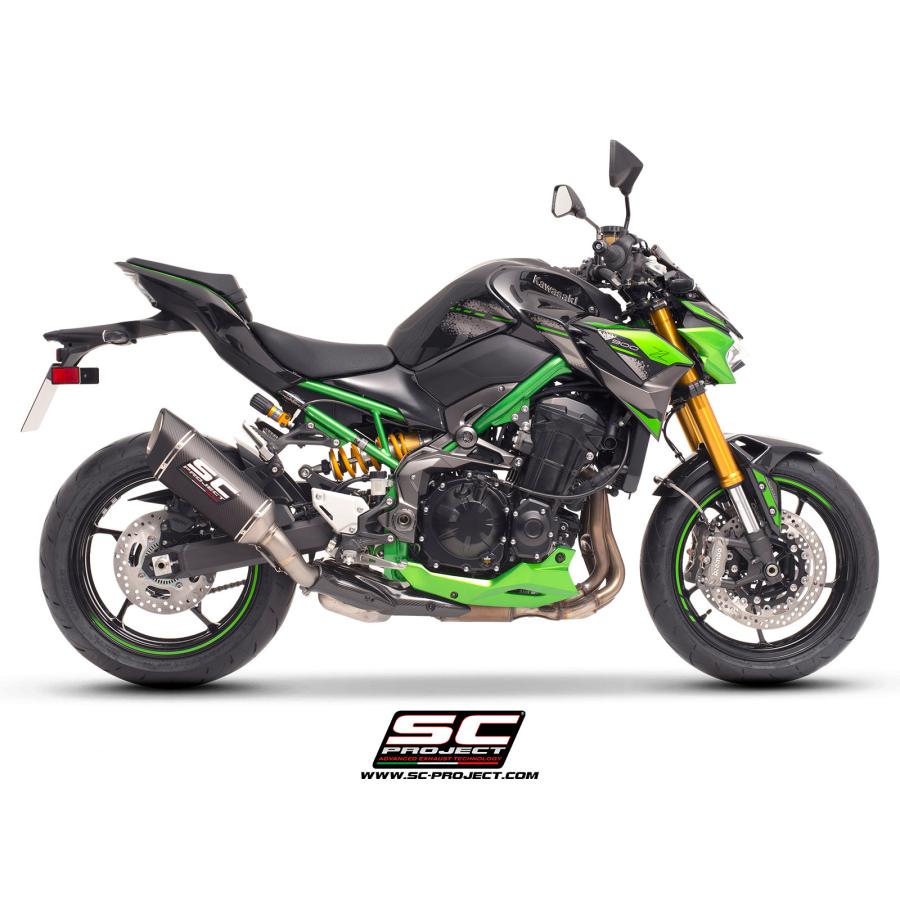 【正規輸入代理店】公道走行可 SC-PROJECT - SC1-R スリップオンサイレンサー \u0026 フルチタンリンクパイプ Z900 '20-24の画像