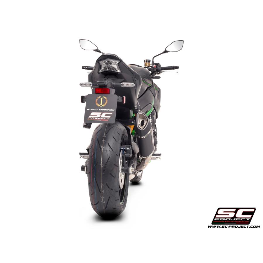 【正規輸入代理店】公道走行可 SC-PROJECT - SC1-R スリップオンサイレンサー \u0026 フルチタンリンクパイプ Z900 '20-24の画像