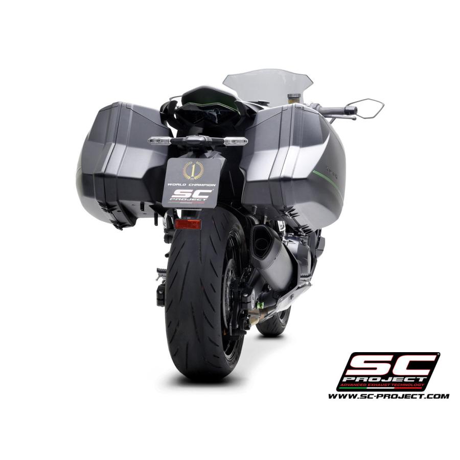 【国内在庫】公道走行可 SC-PROJECT - SC1-R スリップオンサイレンサー ”ブラックエディション” NINJA 1000 SX '20の画像
