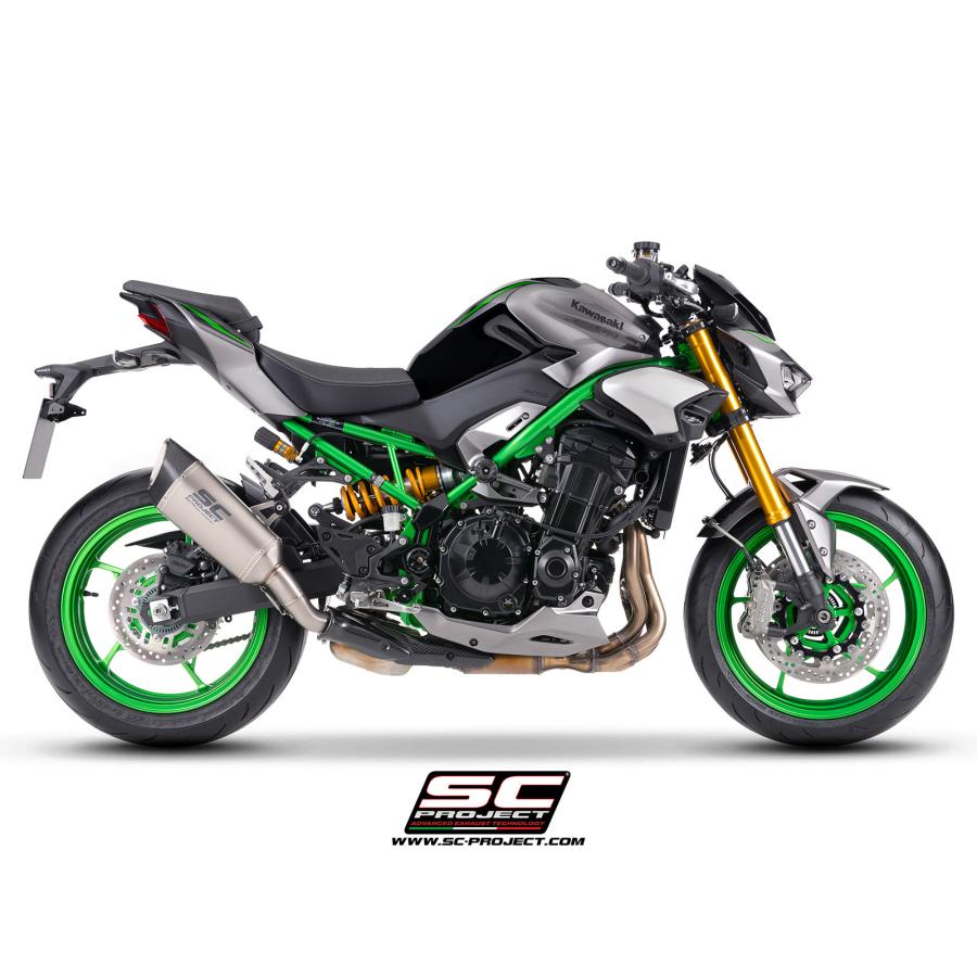 【正規輸入代理店】公道走行可 SC-PROJECT - SC1-R スリップオンサイレンサー \u0026 フルチタンリンクパイプ Z900 '25-26の画像