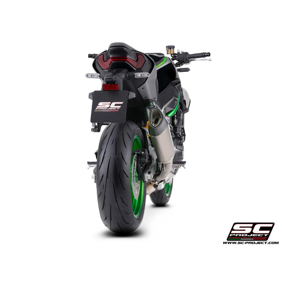 【正規輸入代理店】公道走行可 SC-PROJECT - SC1-R スリップオンサイレンサー \u0026 フルチタンリンクパイプ Z900 '25-26の画像
