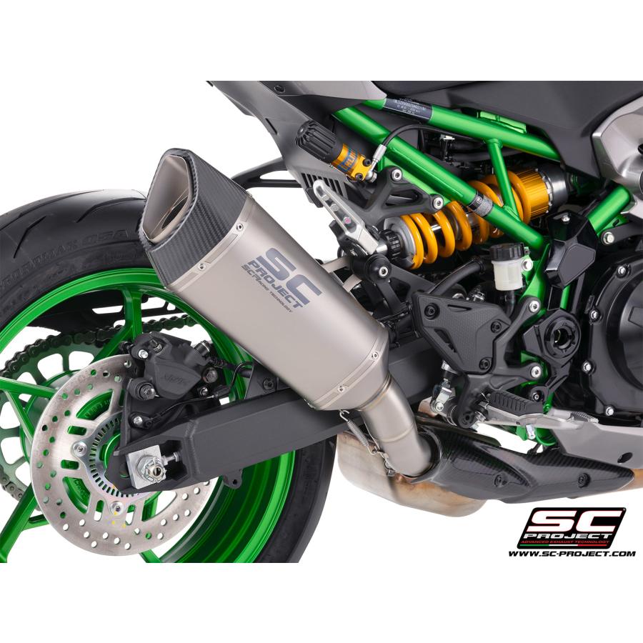 【正規輸入代理店】公道走行可 SC-PROJECT - SC1-R スリップオンサイレンサー \u0026 フルチタンリンクパイプ Z900 '25-26の画像