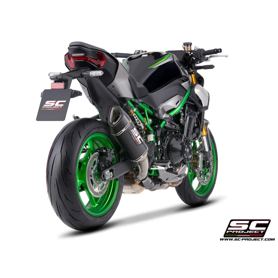 【正規輸入代理店】公道走行可 SC-PROJECT - SC1-R スリップオンサイレンサー \u0026 フルチタンリンクパイプ Z900 '25-26の画像