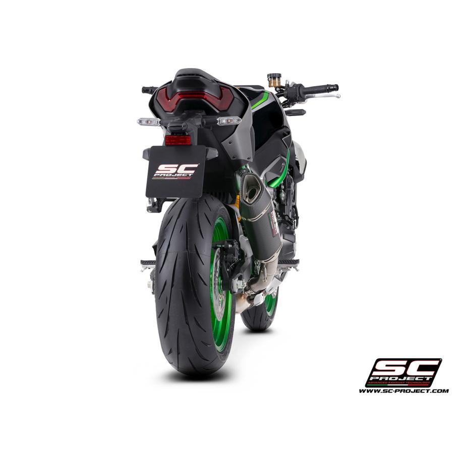 【正規輸入代理店】公道走行可 SC-PROJECT - SC1-R スリップオンサイレンサー \u0026 フルチタンリンクパイプ Z900 '25-26の画像