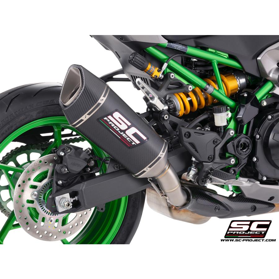 【正規輸入代理店】公道走行可 SC-PROJECT - SC1-R スリップオンサイレンサー \u0026 フルチタンリンクパイプ Z900 '25-26の画像