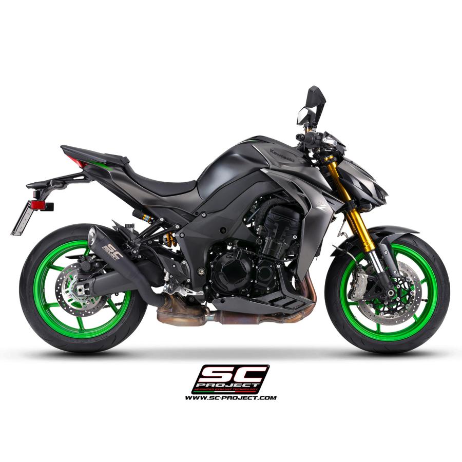 【正規輸入代理店】公道走行可 SC-PROJECT - S1 スリップオンサイレンサー \u0026 フルチタンリンクパイプ \"ブラックエディション\" Z1100 / SE '26の画像