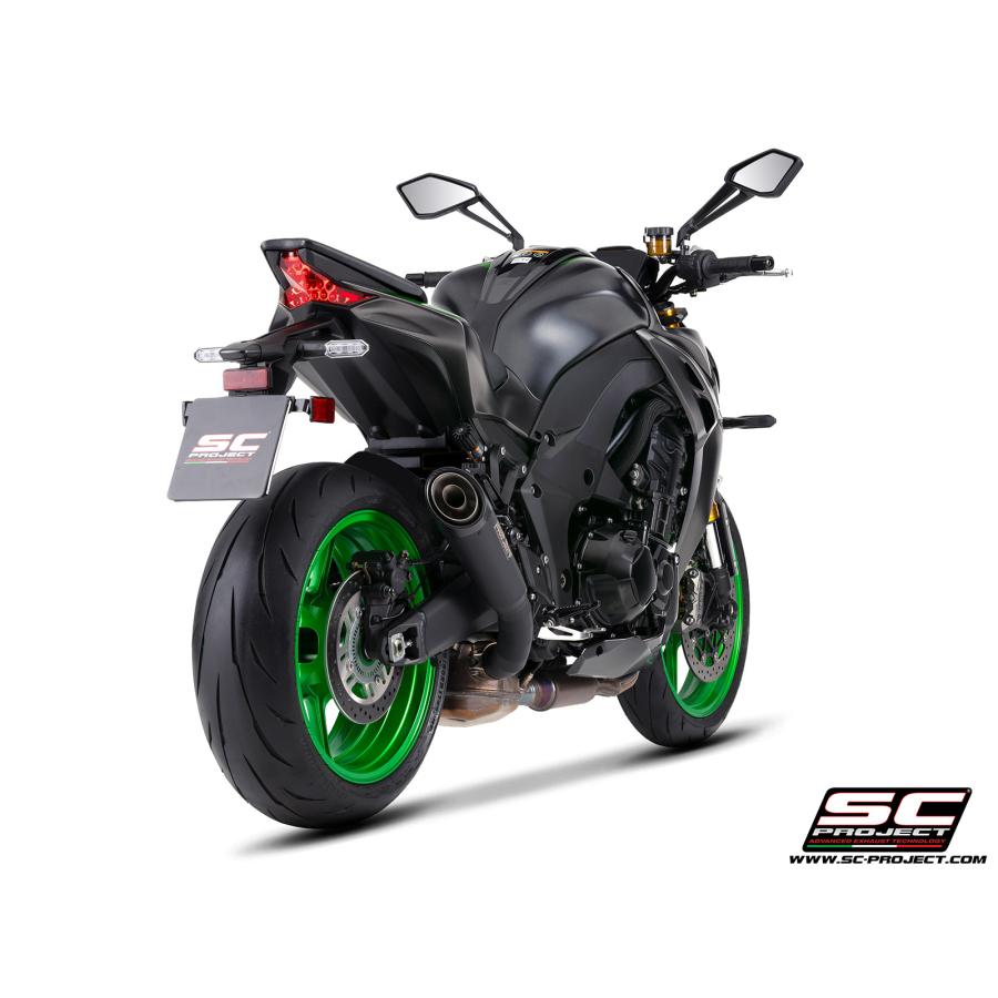 【正規輸入代理店】公道走行可 SC-PROJECT - S1 スリップオンサイレンサー \u0026 フルチタンリンクパイプ \"ブラックエディション\" Z1100 / SE '26の画像