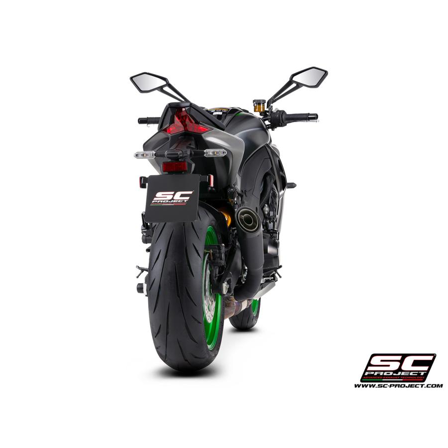 【正規輸入代理店】公道走行可 SC-PROJECT - S1 スリップオンサイレンサー \u0026 フルチタンリンクパイプ \"ブラックエディション\" Z1100 / SE '26の画像