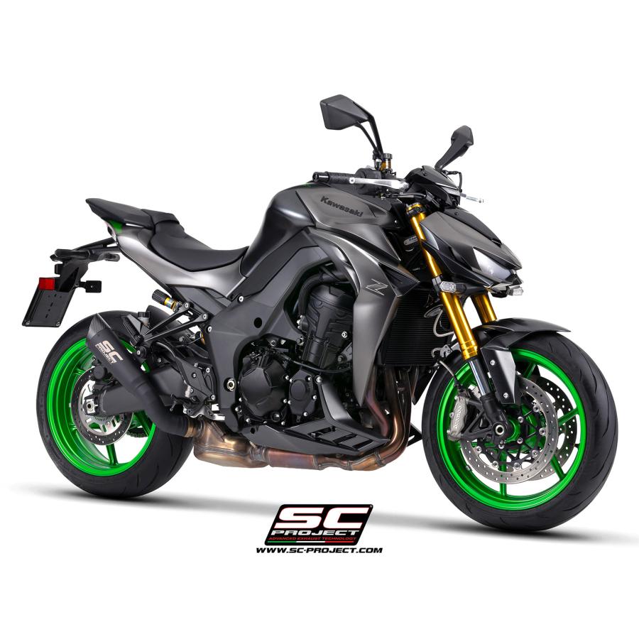 【正規輸入代理店】公道走行可 SC-PROJECT - S1 スリップオンサイレンサー \u0026 フルチタンリンクパイプ \"ブラックエディション\" Z1100 / SE '26の画像