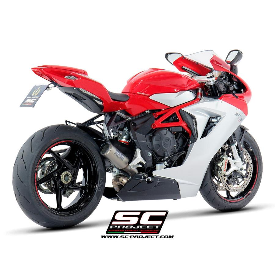 【正規輸入代理店】SC-PROJECT - CR-T スリップオンサイレンサー \u0026 ″S″ 字フルチタン リンクパイプ F3 675 '17-19 / 800 / RR / ROSSO '17-24_1