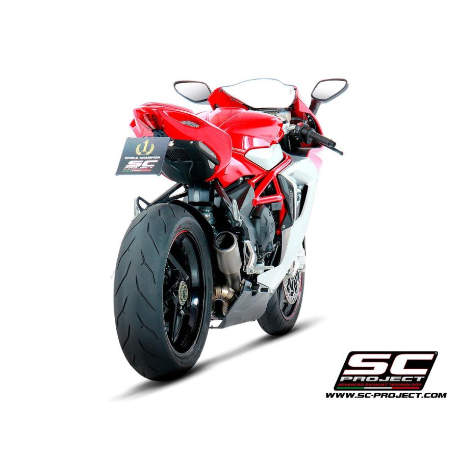 【正規輸入代理店】SC-PROJECT - CR-T スリップオンサイレンサー \u0026 ″S″ 字フルチタン リンクパイプ F3 675 '17-19 / 800 / RR / ROSSO '17-24_3