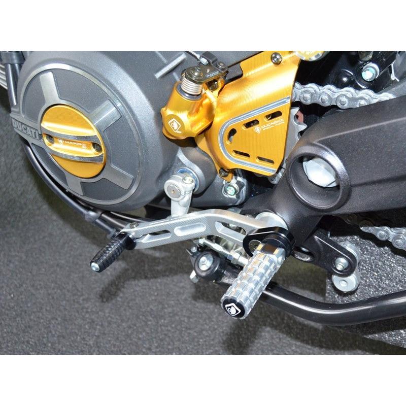 【正規輸入代理店】DUCABIKE (DBK) - 可倒式 アジャスタブルステップバー SCRAMBLER / MONSTER 797 ゴールド_9