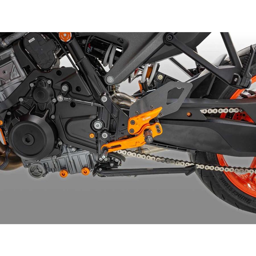 【正規輸入代理店】DUCABIKE (DBK) - アジャスタブルステップキット 990 DUKE '24 / 990 DUKE R '25 ECO ブラック_11