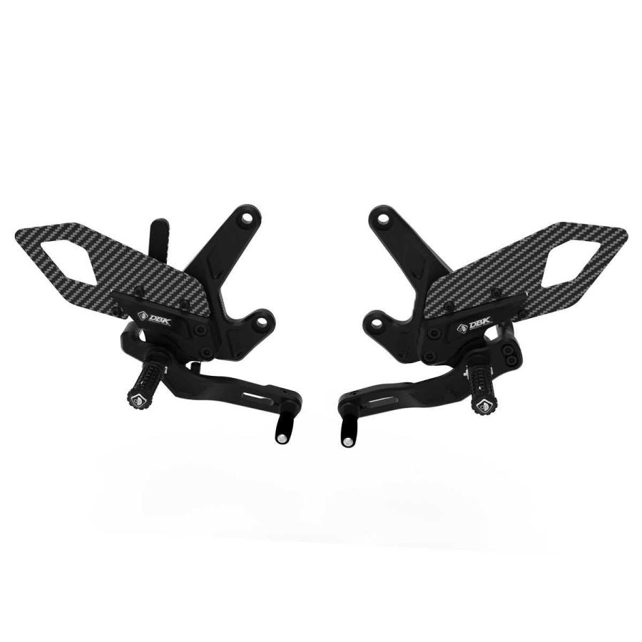 【正規輸入代理店】DUCABIKE (DBK) - アジャスタブルステップキット 990 DUKE '24 / 990 DUKE R '25 ECO ブラック_2