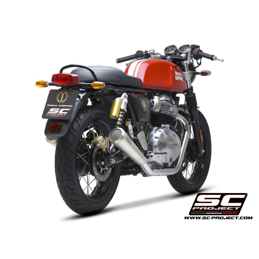 【正規輸入代理店】SC-PROJECT - ヴィンテージコニック '70s スリップオンサイレンサー CONTINENTAL GT 650 '19-25の画像