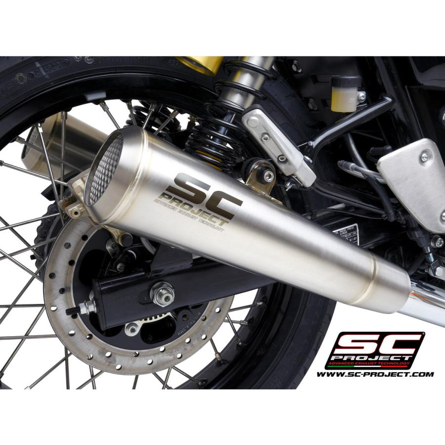 【正規輸入代理店】SC-PROJECT - ヴィンテージコニック '70s スリップオンサイレンサー CONTINENTAL GT 650 '19-25の画像