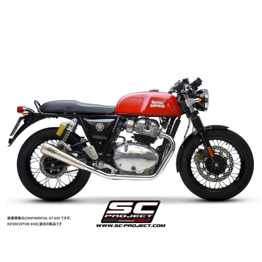 【正規輸入代理店】SC-PROJECT - ヴィンテージコニック '70s スリップオンサイレンサー INTERCEPTOR 650 '19-25の画像