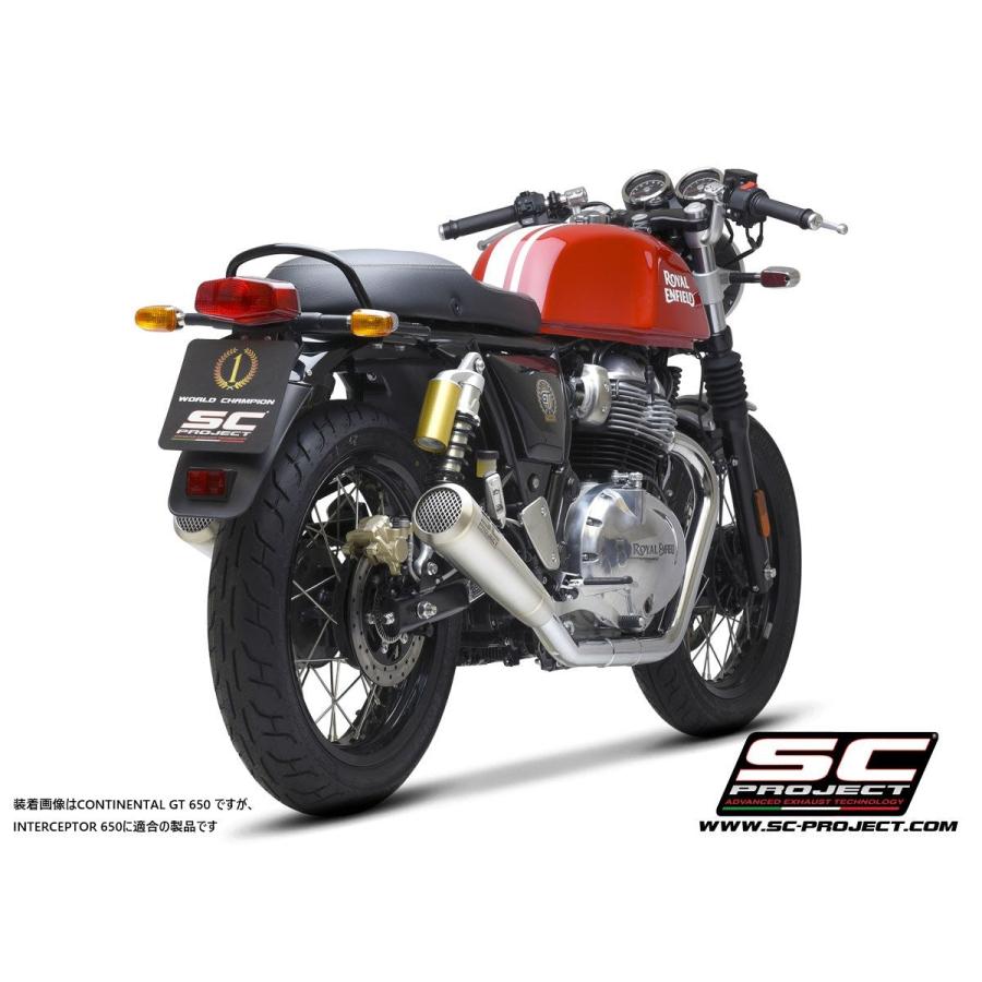【正規輸入代理店】SC-PROJECT - ヴィンテージコニック '70s スリップオンサイレンサー INTERCEPTOR 650 '19-25の画像