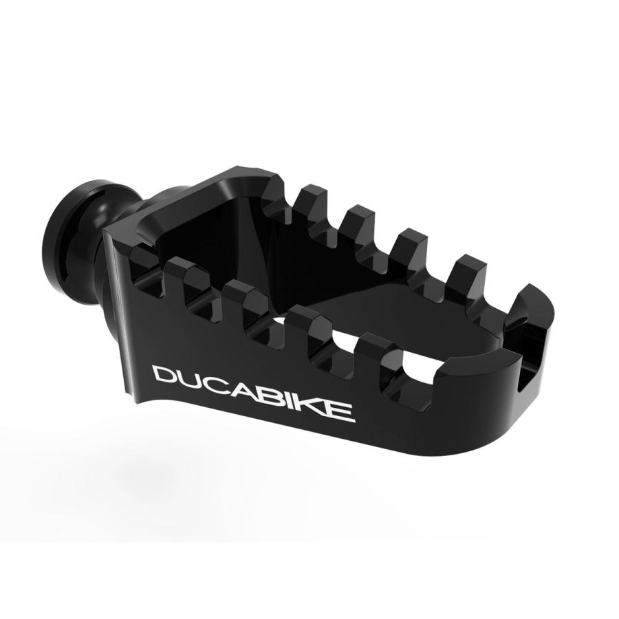 【正規輸入代理店】DUCABIKE (DBK) 製 ブレーキペダル専用 ラリートゥーペグ (固定式) ブラックの画像
