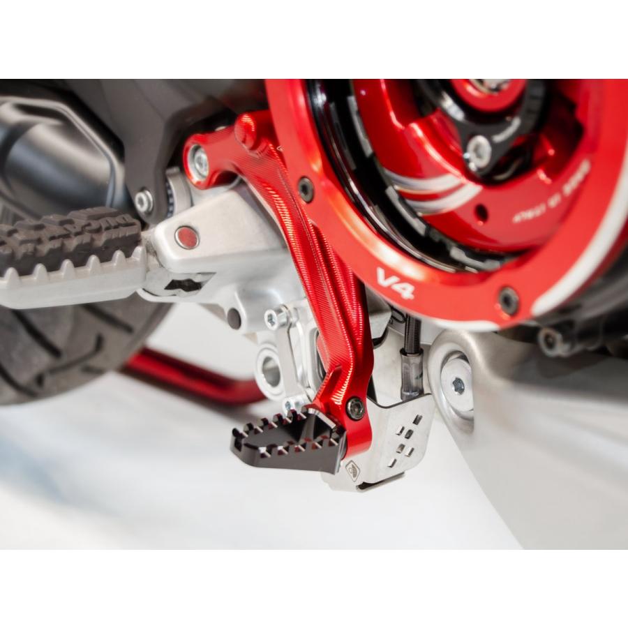 【正規輸入代理店】DUCABIKE (DBK) 製 ブレーキペダル専用 ラリートゥーペグ (固定式) ブラックの画像