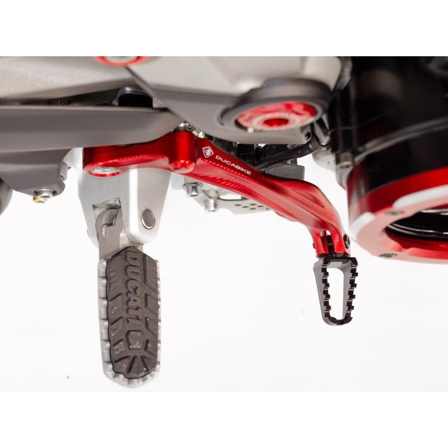 【正規輸入代理店】DUCABIKE (DBK) 製 ブレーキペダル専用 ラリートゥーペグ (固定式) ブラックの画像