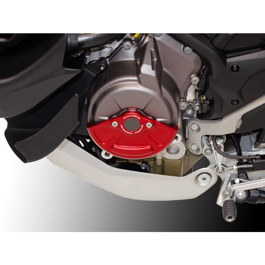 【国内在庫】DUCABIKE (DBK) - オルタネーターカバー スライダー DIAVEL V4 / RS / X DIAVEL V4 / STREETFIGHTER V4 / S / SP レッド_4