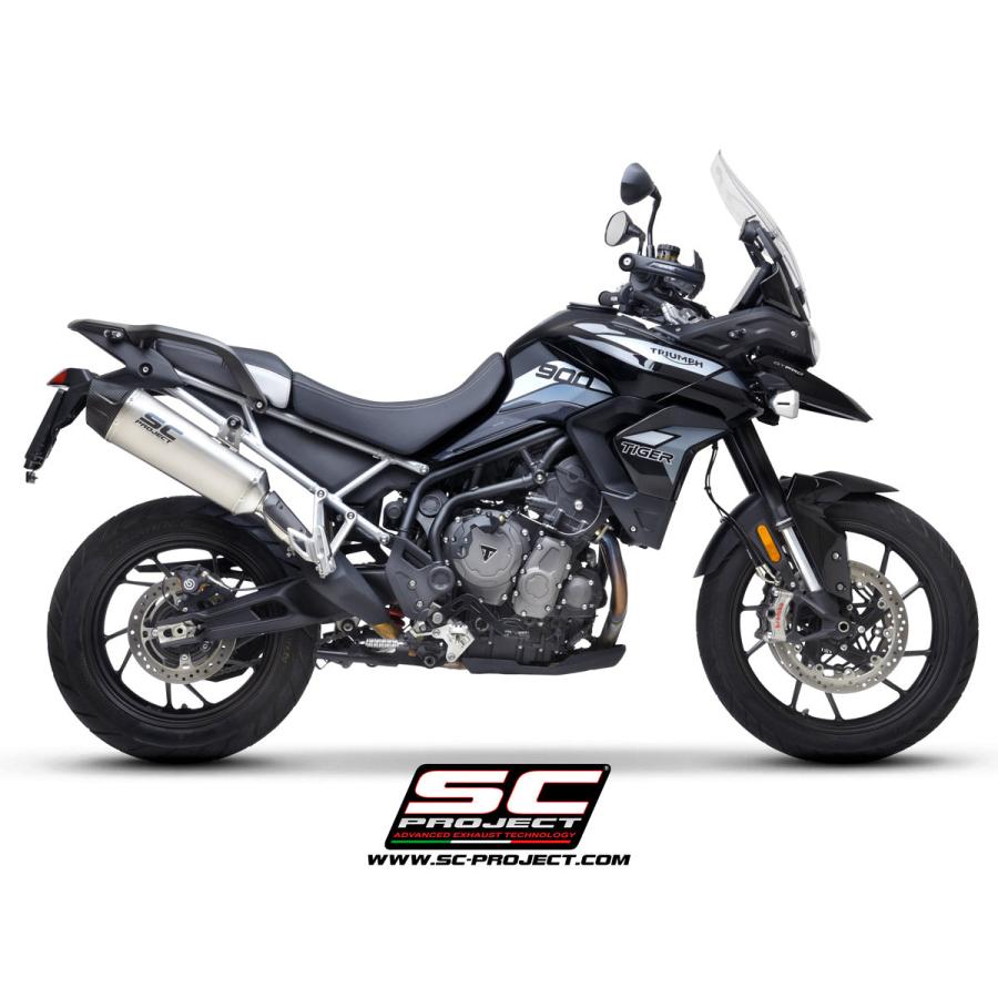 【正規輸入代理店】公道走行可 SC-PROJECT - エクスプローラー II スリップオンサイレンサー TIGER 900 '20-23の画像